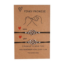 Naložite sliko v pregledovalnik galerije, Pinky promise Heart Infinity zapestnici
